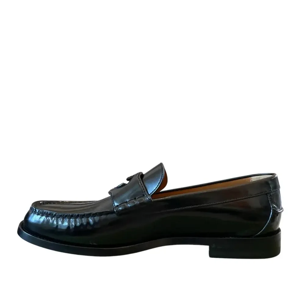 Gucci Interlocking G Loafer Millennial Ribot Black Mens 12 | US 12.5 New